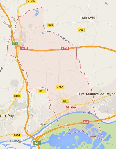 24.49 km2 et beaucoup de routes !